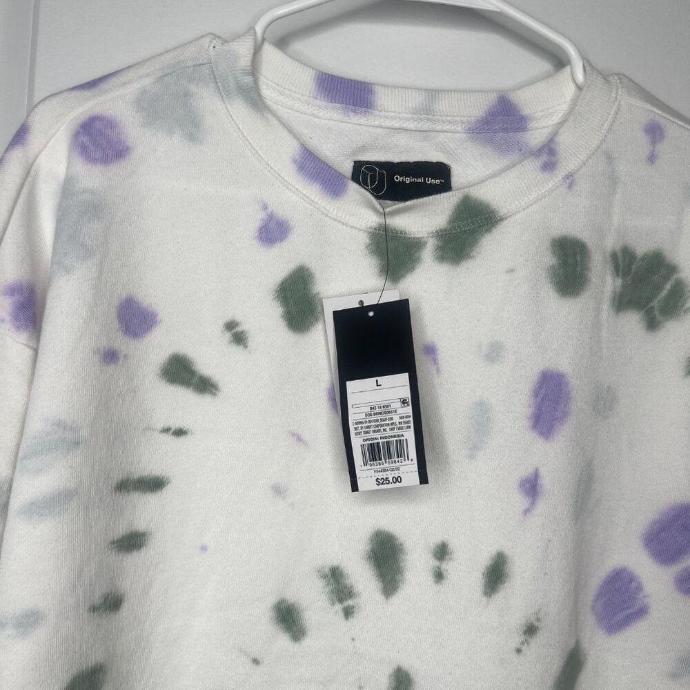 Original Use Tiedye Lightweight Sweater Unisex Size Large Boho Hippie/Summer NWT - Picture 3 of 7